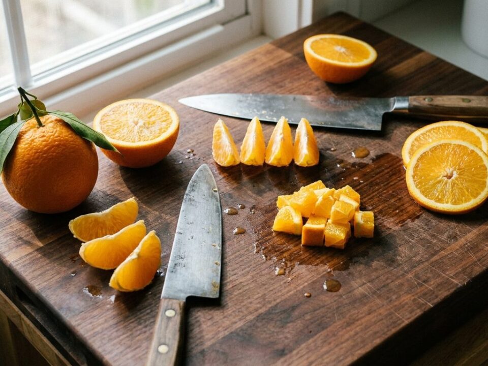 Tagli frutta surgelata cubetti spicchi rondelle
