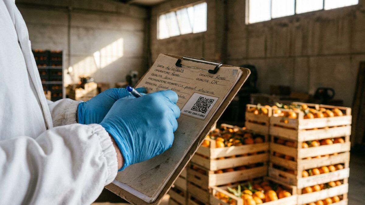 Tracciabilita filiera frutta operatore