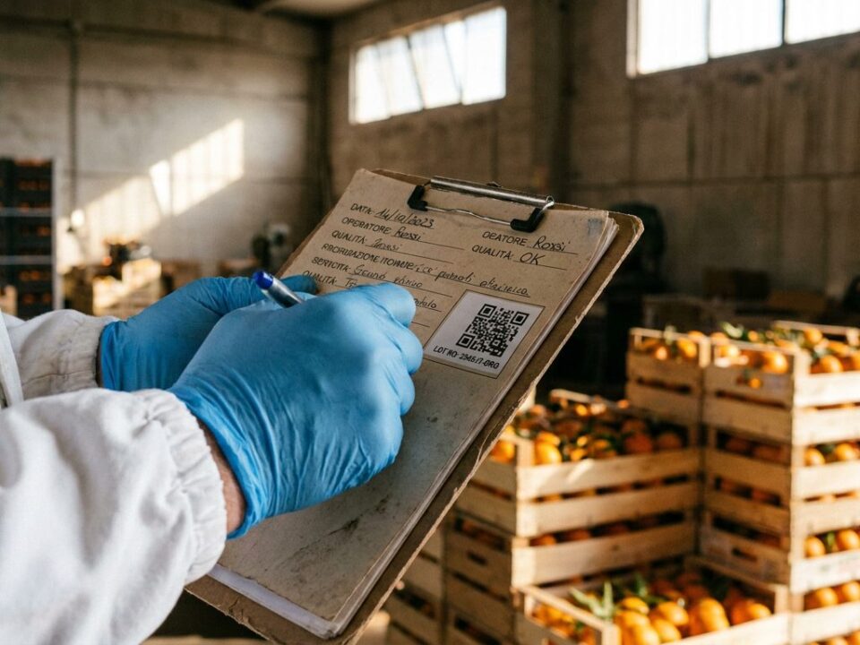 Tracciabilita filiera frutta operatore